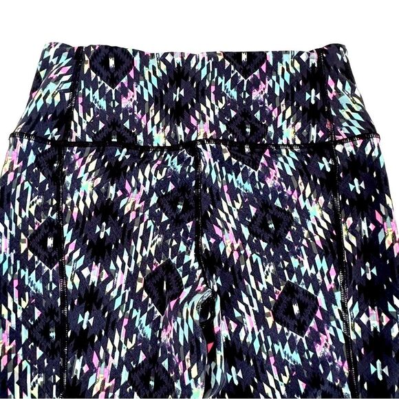 Victoria's Secret VSX Women’s Leggings Brilliant Blue Pink Yellow Design SZ S - Picture 5 of 10